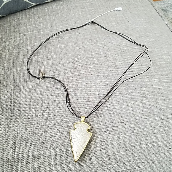 N3249 Silpada Arrowhead Pendant long necklace 28" .925 - Picture 5 of 8
